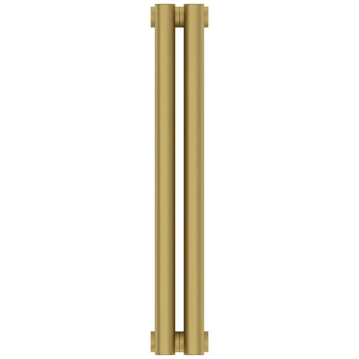 Радиатор трубчатый Сунержа Эстет-00, 2 секции, боковое подключение, цвет матовое золото, 032-0332-5002
