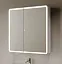 Зеркальный шкаф Sancos Diva DIV800, 80 см, с LED подсветкой, выключатель сенсорный, белый