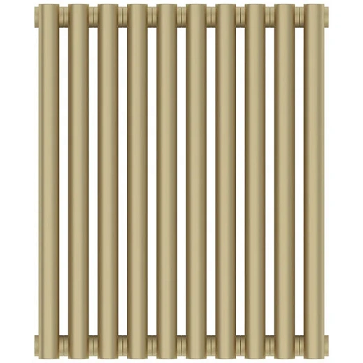 Радиатор отопления Сунержа Эстет-11, 10 секций, боковое подключение, цвет матовая шампань, 022-0302-5010