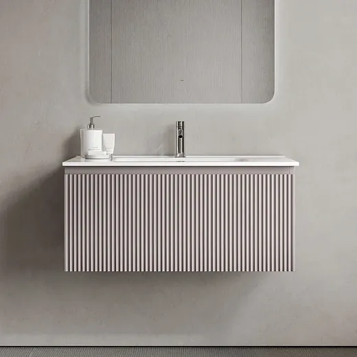 Тумба под раковину Sancos SNOB R 1.0, SNR1.090SM, 90 см, подвесная, Doha Soft