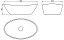 Умывальник Holbi Europe 55х34см из Solid Surface, 1.02.005.11.1.3.1