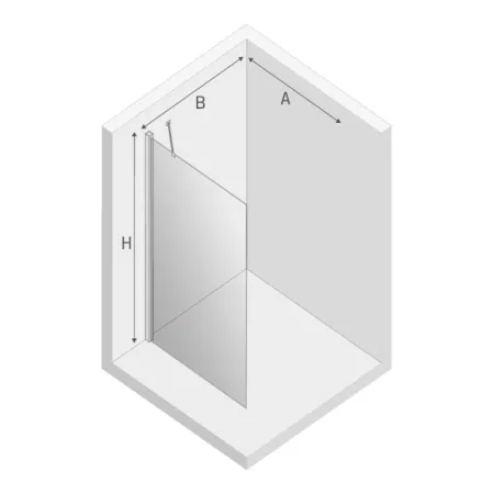 Душевая перегородка walk-in New Trendy NEW SOLEO 70x195 (var 1)