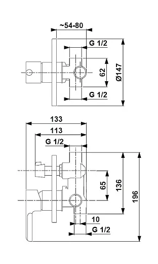 Смеситель для душа Armatura Angelit 4729-410-00 хром