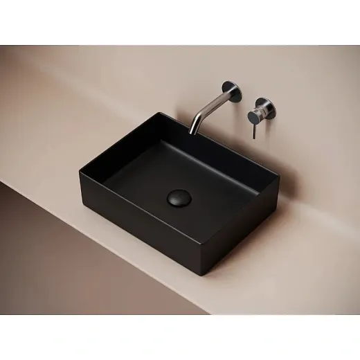 Раковина Ceramicanova Element CN6069MB, 47 см, сантехфарфор, цвет черный матовый
