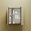 Зеркальный шкаф Sancos Mirror MI70ECH, 70 см, с LED подсветкой и сенсорным выключателем, цвет дуб чарльстон