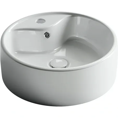 Раковина Ceramicanova Element накладная, 40 х 40 см, круглая, белый глянцевый, CN5027, сантехфарфор