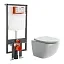 Инсталляция Vitra с безободковым унитазом Ceramicanova Forma Rimless, сиденье микролифт, 748-5800-01/CN3009, сантехфарфор