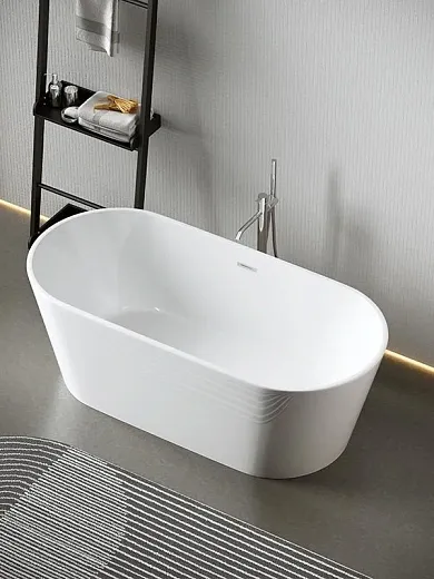 Ванна акриловая Sancos 170 х 80 см, овальная, белый, FB01