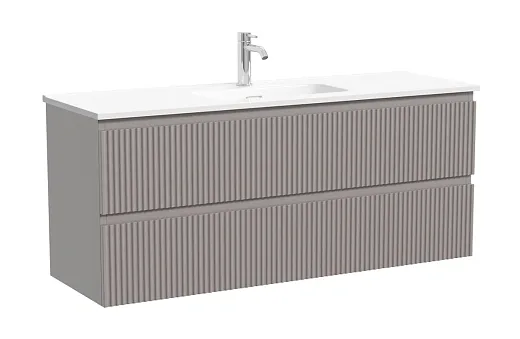 Тумба под раковину Sancos Snob R SNR120/39SM, 120 см, подвесная, Doha Soft