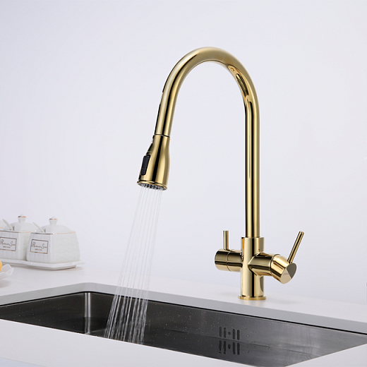 Смеситель PAULMARK LANGE La214212-G (золото)