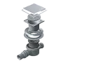 Точечный трап 2в1 Pestan Confluo Standard Plate 2 15x15 no flange, 13702557