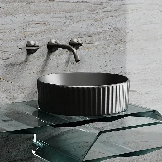 Умывальник Ceramicanova Element CN6057MDH 36см сантехфарфор темный антрацит, CN6057MDH
