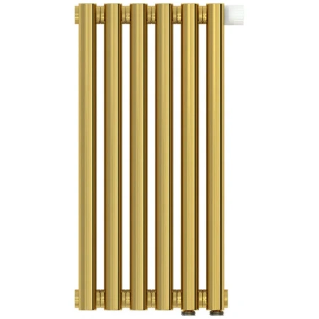 Радиатор трубчатый Сунержа Эстет-00 EU50, 6 секций, нижнее подключение, цвет золото, 03-0322-5006
