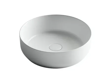 Раковина Ceramicanova Element CN6022MW 39 x 39 x 12 см, накладная, круглая, без перелива, сантехфарфор