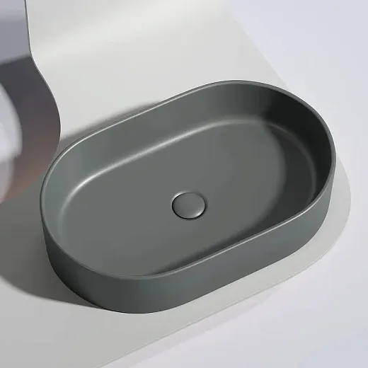 Умывальник Ceramicanova Element CN6048MDH 60см сантехфарфор темный антрацит, CN6048MDH