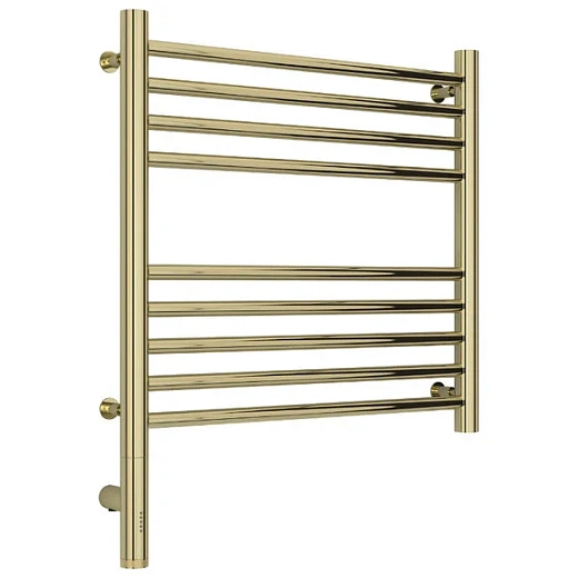 Полотенцесушитель электрический Сунержа Богема 3.0, высота 50 см, ширина 50 см, диммер слева/справа, цвет шампань, 020-5804-5050/020-5805-5050