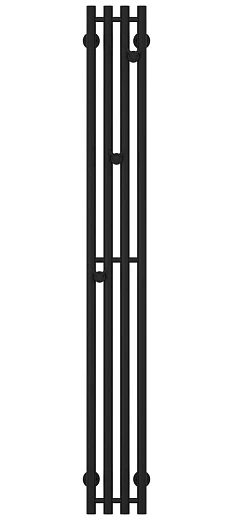 Полотенцесушитель водяной Сунержа Кантата Pro, 31-0446-1515, 1500 x 150, ширина 20 см, высота 150 см, матовый черный