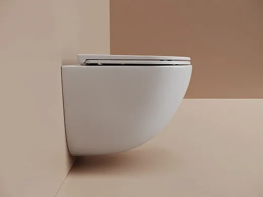 Подвесной унитаз Ceramicanova Тренд (Vogue) безободковый, с сиденьем с микролифтом из дюропласта, смыв Торнадо, белый, CN4008TMW