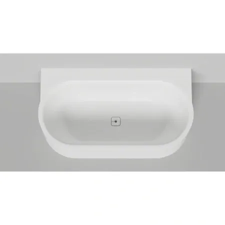 Ванна Salini Perla 1049204M, 170 х 90 см, из искусственного камня S-Stone, с донным клапаном, цвет белый матовый