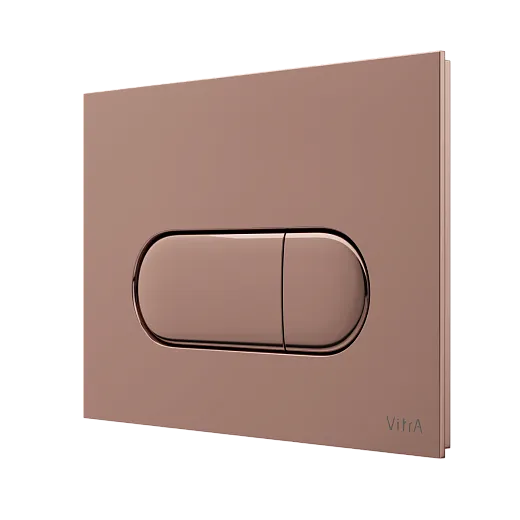 Кнопка смыва для инсталляции VitrA Root Round двойной смыв, мягкая медь глянец, 740-2240