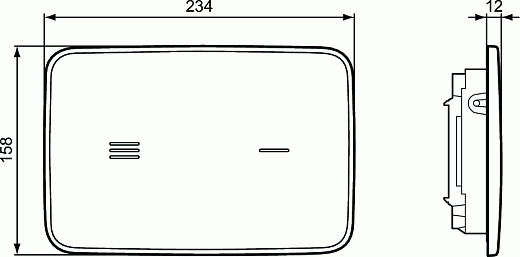 Кнопка смыва бесконтактная Ideal Standard ProSys Atles NT1 R0130AC белая