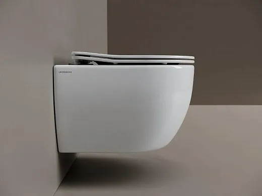 Комплект: инсталляция Ceramicanova Balance с кнопкой Balance Rect золото брашированное и унитаз подвесной Ceramicanova Play Tornado с сиденьем микролифт