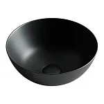 Умывальник Ceramicanova CN6004 35.8х35.8х15.5см накладной без перелива черный, CN6004