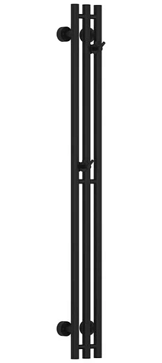 Полотенцесушитель водяной Сунержа Терция Pro, 31-0444-1210, 1200 x 100, ширина 15 см, высота 120 см, матовый черный