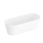 Ванна акриловая VitrA Geo 180 x 80,5 см отдельностоящая+ножки+скрытый сифон, прямоугольная, белая, 65380006000