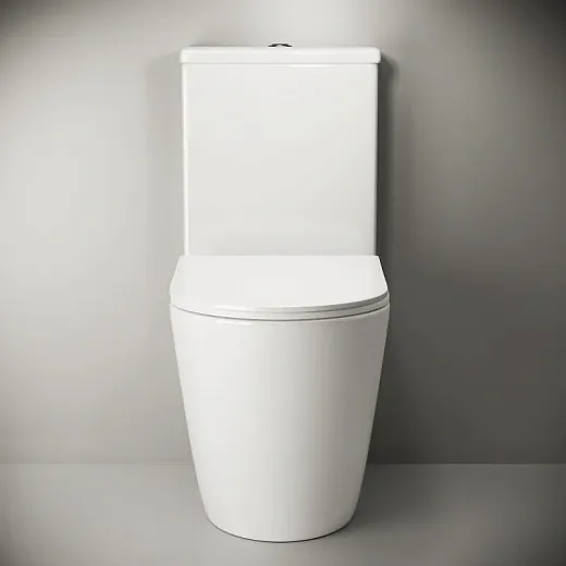 Напольный безободковый унитаз Ceramicanova HighLight Rimless, крышка микролифт CN1802, сантехфарфор