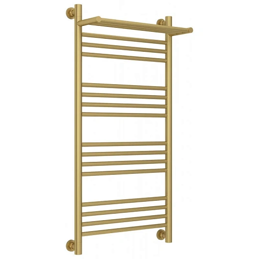 Полотенцесушитель водяной Сунержа Богема+, 1000x500, с полкой, цвет матовое золото, 032-0223-1050