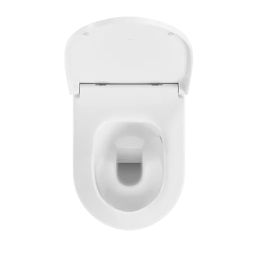 Подвесной унитаз VitrA Metropole Round безободковый QuantumFlush с сиденьем микролифт, белый,  7910B003-6429