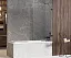 Шторка на ванну New Trendy AVEXA BLACK 90x150 (var 1)