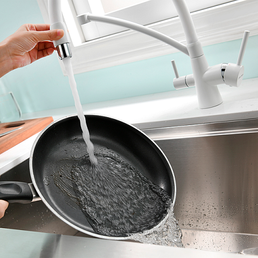 Смеситель PAULMARK SIEGEN Si213111-431TW, (белый/белый матовый)