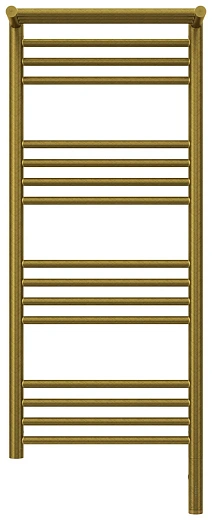 Полотенцесушитель электрический Сунержа Богема 3.0 1000 x 400 с полкой, ширина 43.2 см, высота 112.4 см, состаренная бронза, L/R