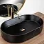 Умывальник Rea Nadia 60 Black Stone Matt 61х38,5 черный камень, REA-U8565