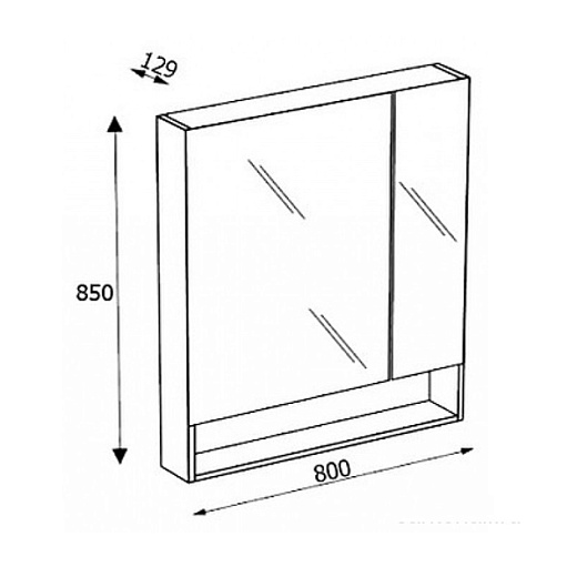 Шкаф Roca Gap 80 цвет белый