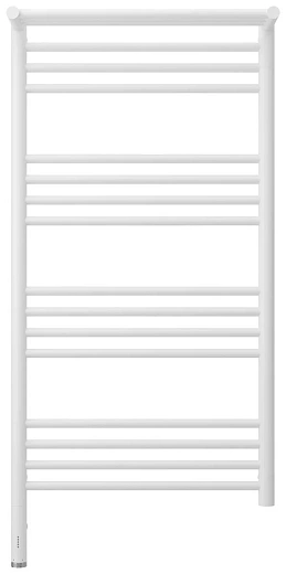 Полотенцесушитель электрический Сунержа Богема 3.0 1000 x 500 с полкой, ширина 53.2 см, высота 112.4 см, матовый белый, L/R