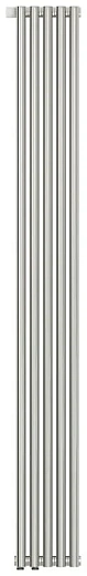 Радиатор стальной трубчатый Сунержа Эстет-1 EU50, ширина 25 см, высота 180 см, 5 секций, нижнее подключение левое/правое, хром, 00-0310-1805/00-0311-1805