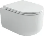 Подвесной унитаз Ceramica Nova Ulma, CN4006, безободковый, крышка-сиденье микролифт, белый, сантехфарфор (выставочный образец, отсутствует упаковка)