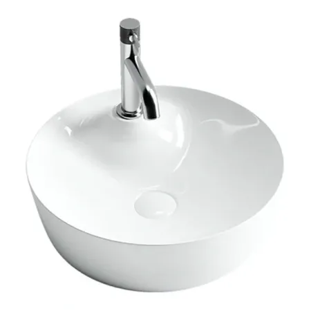 Раковина Ceramicanova CN6014 43.5 x 43.5 x 13.5 см, накладная, круглая, без перелива, сантехфарфор