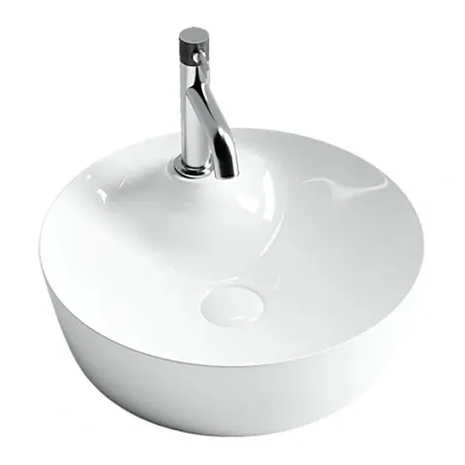 Раковина Ceramicanova CN6014 43.5 x 43.5 x 13.5 см, накладная, круглая, без перелива, сантехфарфор