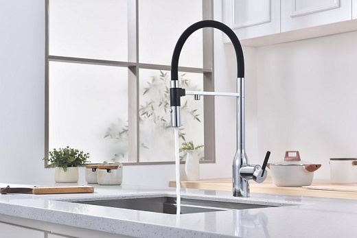 Смеситель PAULMARK MAGNETO ONE Ma213188-CR, хром, с гибким изливом