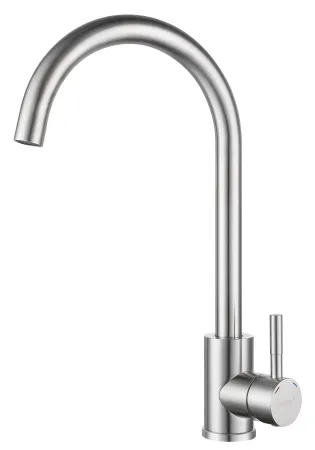 Смеситель для кухни GRANFEST QUARZ Z-5410 нержавейка, 4610015007022