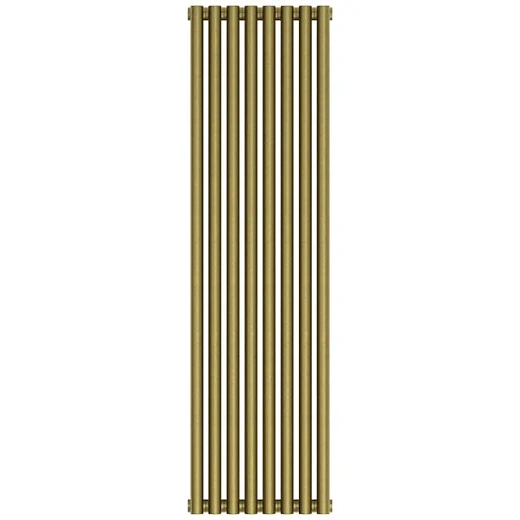 Радиатор трубчатый Сунержа Эстет-11, 8 секций, ширина 36 см, высота 120 см, боковое подключение, цвет состаренная бронза, 05-0302-1208