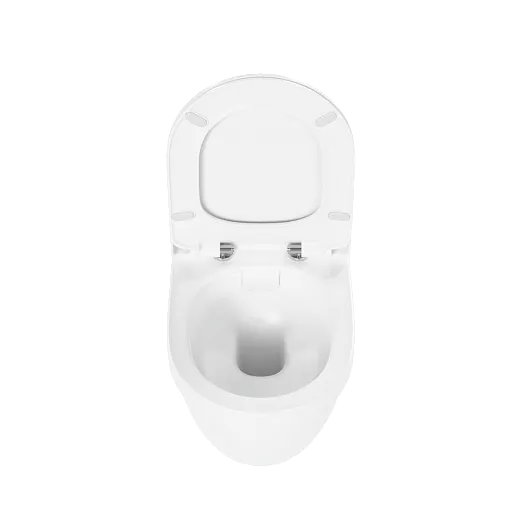 Подвесной унитаз VitrA S50 безободковый Rim-ex санитарный фарфор, антибактериальное покрытие Hygiene, белый, 7740B003-0075
