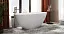 Ванна из искусственного камня Belux Осло Ос-1700 170х75см отдельностоящая, Solid Surface, белый матовый 18, 4810924290786