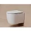 Подвесной безободковый унитаз Ceramicanova Noe CN4011T, Торнадо, крышка микролифт, белый