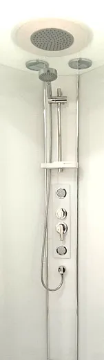 Душевая кабина с задней стенкой Витте квадро -90 хром/Vitte kvadro-90 chrome