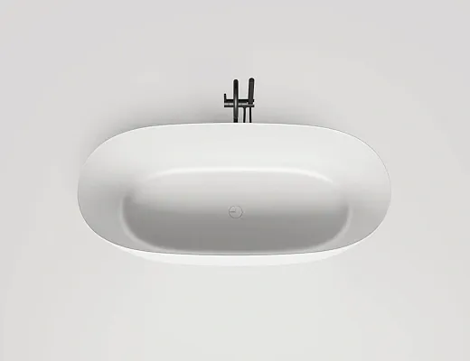 Ванна Salini Sofia Light 103611GF, 164 х 76 см, из искусственного камня S-Sense, цвет белый, покраска по RAL полностью